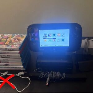 Nintendo Wii U Console with GamePad - Black and Blue